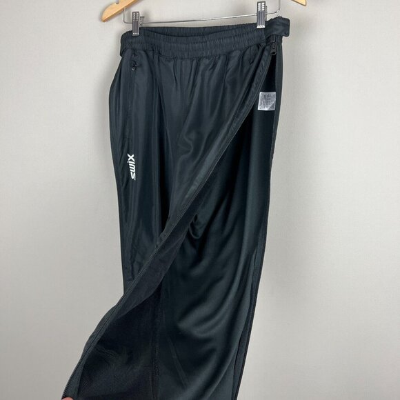 SWIX Universalx Pants Womens XL Black Tech Full Zip Leg Windpants Active 22666 - Picture 13 of 16